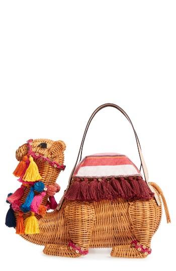 Kate Spade New York Spice Things Up Wicker Camel Handbag -