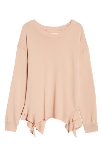 Women's Current/elliott The Slouchy Ruffle Sweatshirt