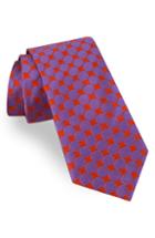 Men's Ted Baker London Geometric Circle Silk Tie, Size - Purple