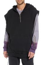 Men's Drifter Warwick Quarter-zip Hoodie Sweatshirt - Black