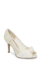 Women's Adrianna Papell Francesca Knotted Peep Toe Pump .5 M - White