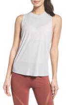 Women's Alo Heat Wave Ribbed Muscle Tee - Grey