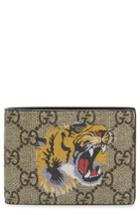 Men's Gucci Tiger Print Bifold Wallet -