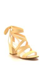 Women's Shoes Of Prey Cross Strap Sandal B - Beige