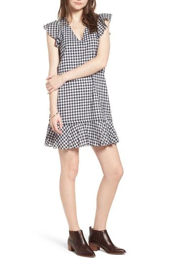 Women's Madewell Ruffle Gingham Shift - Blue
