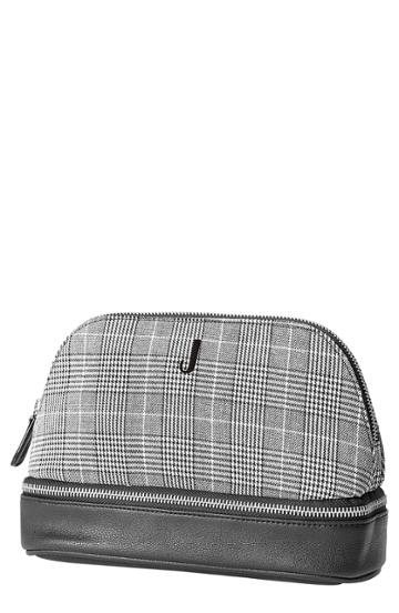 Cathy's Concepts Monogram Glen Plaid Travel Case, Size - Grey J