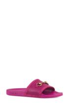 Women's Gucci Pursuit Horsebit Slide Sandal Us / 36eu - Burgundy