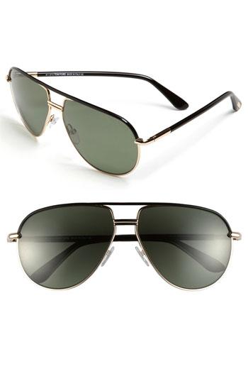 Women's Tom Ford 'cole' 61mm Polarized Aviator Sunglasses -