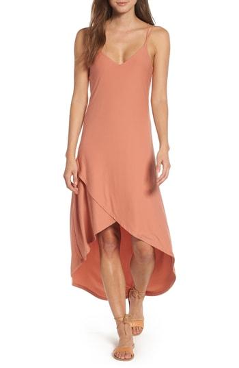 Women's Love, Fire Strappy High/low Dress - Orange