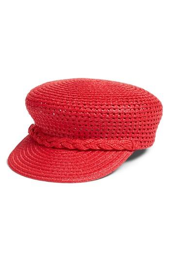 Women's Eric Javits Capitan Squishee Cap - Red