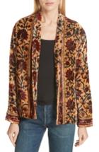 Women's Mes Demoiselles Charles Floral Cotton Velvet Jacket - Beige