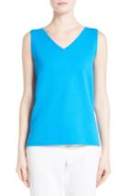 Women's St. John Collection Milano Knit Contour Shell - Blue