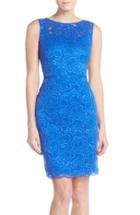 Women's Ellen Tracy Lace Sheath Dress - Blue