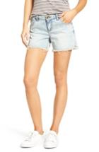 Women's Kut From The Kloth Gidget Fray Hem Denim Shorts - Blue