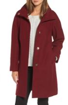 Women's Eliza J Wool Blend Coat - Brown