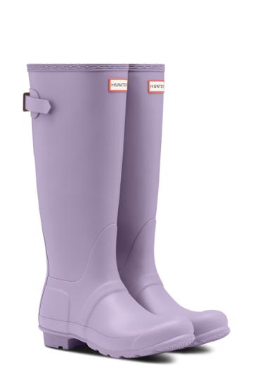 Women's Hunter Original Tall Adjustable Back Waterproof Rain Boot M - Purple