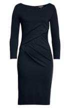 Women's Emporio Armani Asymmetrical Waist Sheath Dress Us / 38 It - Blue