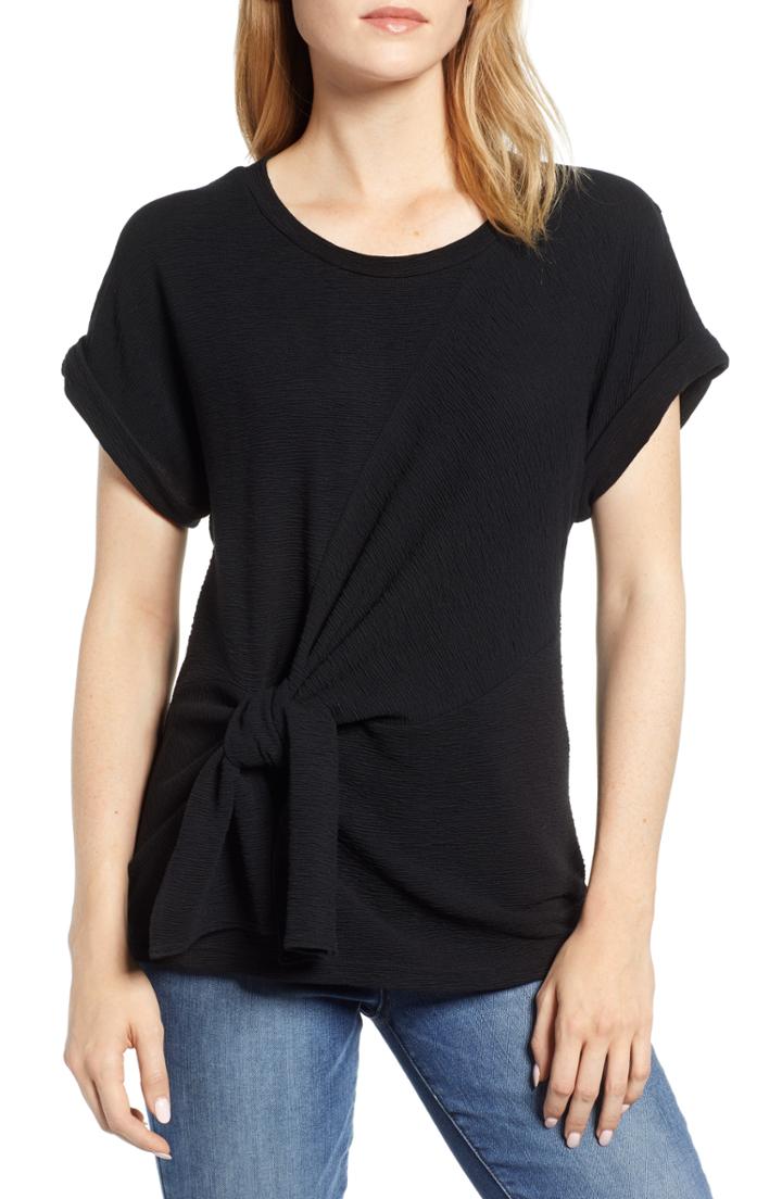 Women's & .layered Twist Front Top