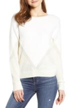Women's Noisy May Cillian Mixed Yarn Sweater - White