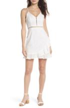 Women's Nsr Eyelet Ruffle Sundress - White