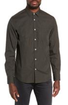 Men's Good Man Brand Camo Slim Fit Cotton Sport Shirt - Green