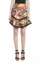 Women's Alice + Olivia Floral Skirt - Red