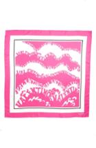 Women's Valentino Waves Silk Scarf, Size - Pink