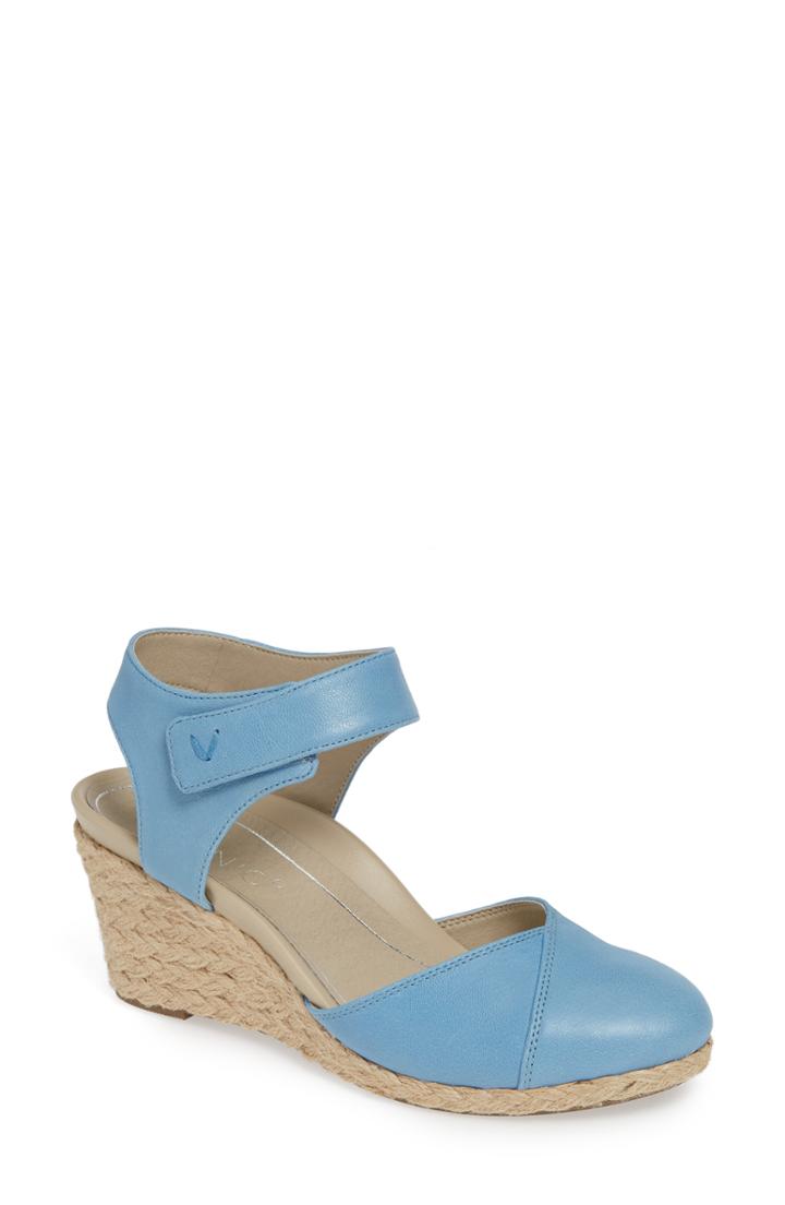 Women's Vionic Loika Orthaheel Espadrille Wedge M - Blue