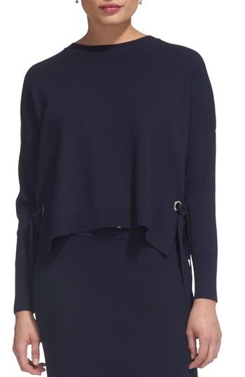 Women's Whistles Tie Side Sweater - Blue
