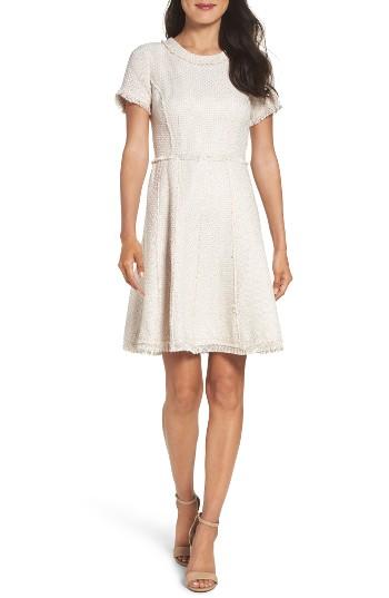 Women's Eliza J Fringe Fit & Flare Dress