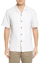 Men's Tommy Bahama Pacific Standard Fit Floral Silk Camp Shirt - White