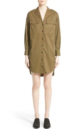 Women's Rag & Bone Mason Shirtdress, Size - Green