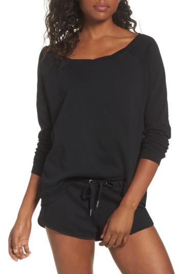 Women's The Laundry Room Cozy Lounge Sweatshirt - Black