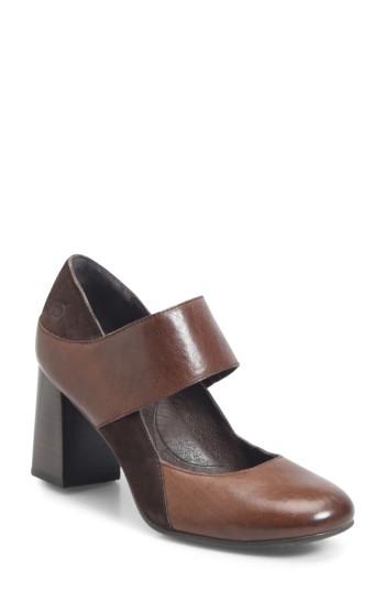 Women's B?rn Motola Strap Pump .5 M - Brown