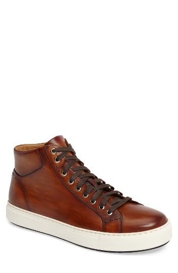 Men's Magnanni Marlo Mid Sneaker .5 M - Brown