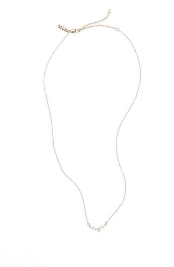 Women's Topshop Fine Baguette Ditsy Necklace