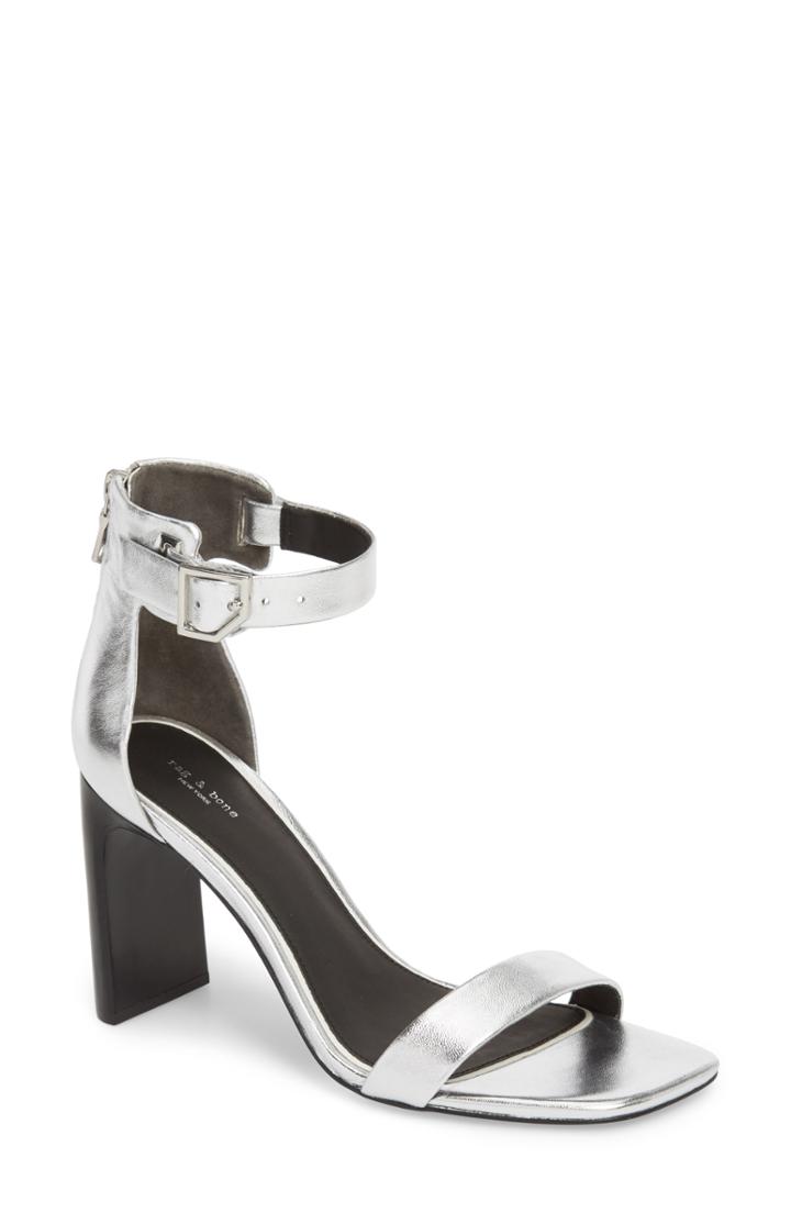 Women's Rag & Bone Ellis Ankle Strap Sandal Us / 36eu - Grey