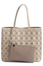 Chelsea28 Kaylee Embellished Faux Leather Tote - Grey