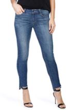 Women's Paige Skyline Step Hem Ankle Peg Skinny Jeans - Blue