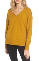 Women's French Connection Della Vhari V-neck Sweater - Yellow