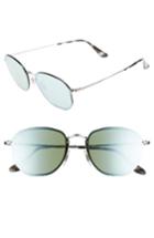 Men's Ray-ban Rimless 58mm Sunglasses - Silver/ Dark Green Mirror