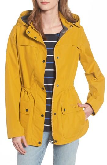 Women's Barbour Barometer Hooded Jacket Us / 16 Uk - Yellow