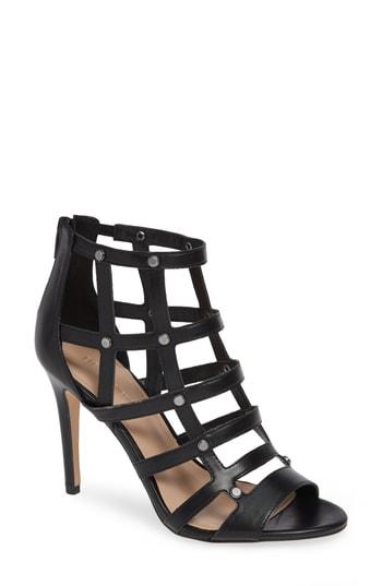 Women's Bcbg Jenna Studded Cage Sandal M - Black