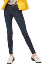 Women's Topshop Leigh High Waist Ankle Skinny Jeans X 30 - Blue