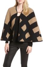 Women's Burberry Blanket Check Wool & Cashmere Poncho