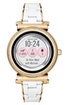 Women's Michael Kors Access Sofie Touchscreen Silicone Bracelet Smart Watch, 42mm