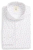 Men's Strong Suit Espirit Trim Fit Floral Dress Shirt .5 R - Blue
