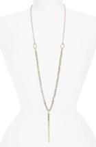 Women's Canvas Jewelry Crystal & Spike Necklace