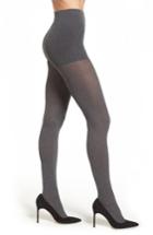 Women's Dkny Skinsense(tm) Rib Knit Tights, Size - Grey