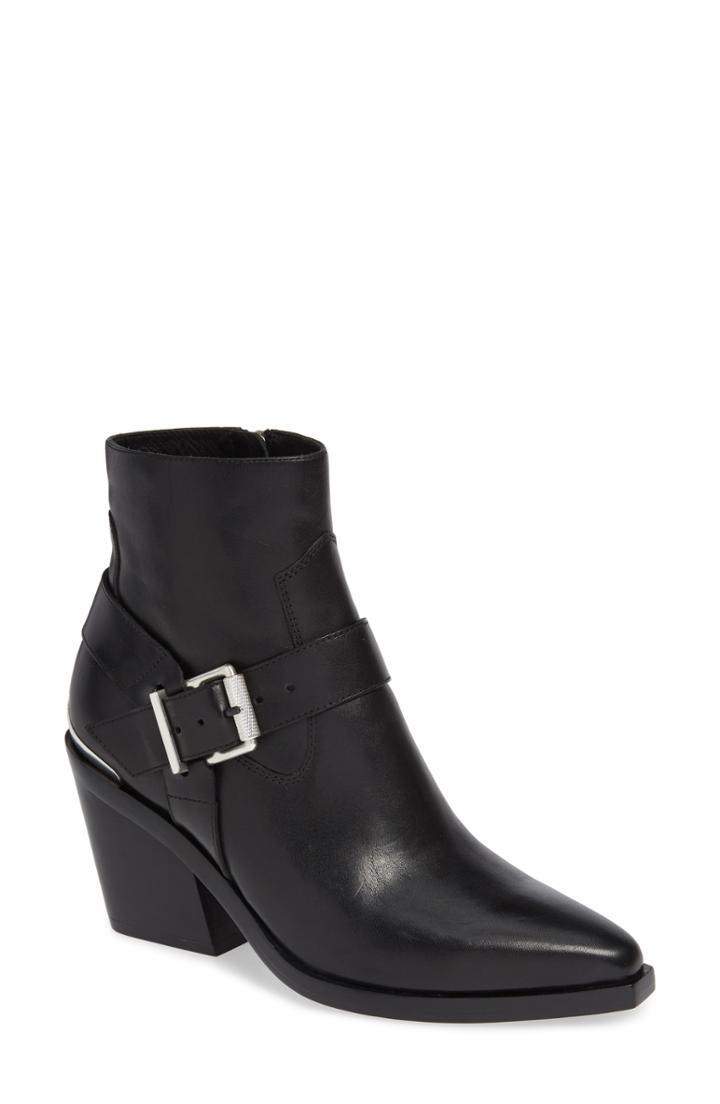 Women's Rag & Bone Ryder Buckle Bootie .5us / 38.5eu - Black